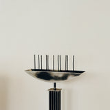 Lux Æterna Contemporary Candle Holder in Black Stainless Steel by sashaxsasha