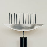 Lux Æterna Contemporary Candle Holder in Black Stainless Steel by sashaxsasha