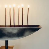 Lux Æterna Contemporary Candle Holder in Black Stainless Steel by sashaxsasha