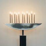 Lux Æterna Contemporary Candle Holder in Black Stainless Steel by sashaxsasha