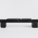 Contemporary Bench in Eucalyptus Veneer and MDF by sashaxsasha