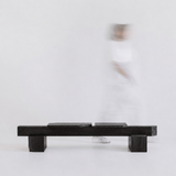 Contemporary Bench in Eucalyptus Veneer and MDF by sashaxsasha