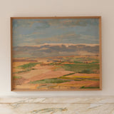 René Guinand Oil Landscape, Le Bernex au Jura, 1955