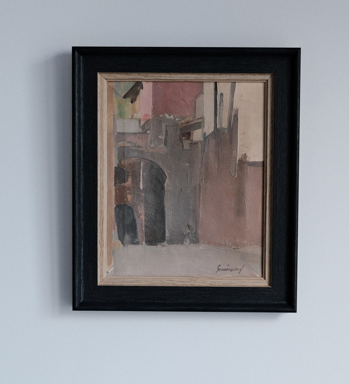 Landscape oil painting "La porte" by René Guinand