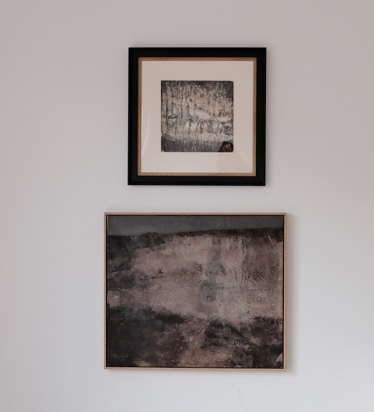 Abstract art painting of untitled abstract composition by Massimo Lauria, n.d.