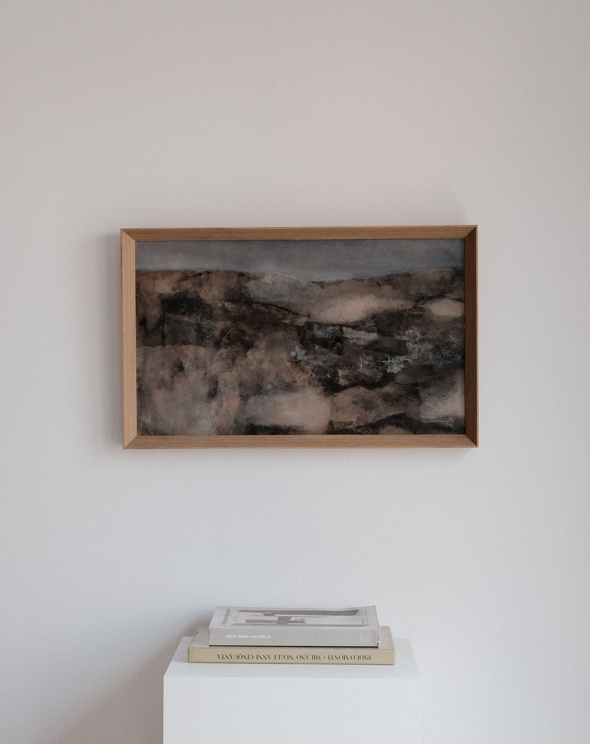 Landscape oil painting of landscape by Angela Cassanello, 1967