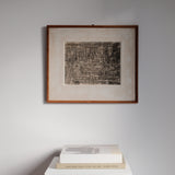 SEILER Hans (1907-1986). Abstract composition. Black pencil on paper