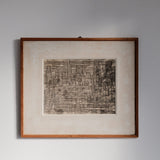 SEILER Hans (1907-1986). Abstract composition. Black pencil on paper