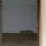 Georg Herzig Abstract Oil Painting, Night Landscape, 1992