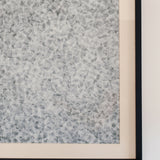 Ervin Neuhaus ink on vellum — detail of geometric pattern and framed edge