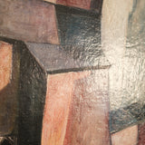 Lutz Voigtmann (1941–1997), Häuserensemble, Oil on hardboard