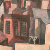 Lutz Voigtmann (1941–1997), Häuserensemble, Oil on hardboard