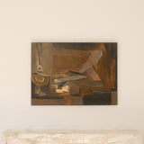 Marcel Fiorini, Oil Painting "Nature morte à la lampe à pétrole"