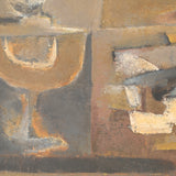 Marcel Fiorini, Oil Painting "Nature morte à la lampe à pétrole"