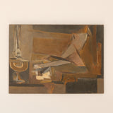 Marcel Fiorini, Oil Painting "Nature morte à la lampe à pétrole"