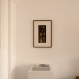 Thierry Le Saëc ink on Japanese paper — framed abstract composition displayed in a minimalist interior