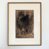 Vahe Hekimian watercolour and ink — framed abstract composition on paper, France