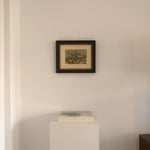 Ariane Prokhoroff landscape study — installation view of framed landscape painting