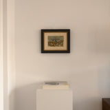 Ariane Prokhoroff landscape study — installation view of framed landscape painting