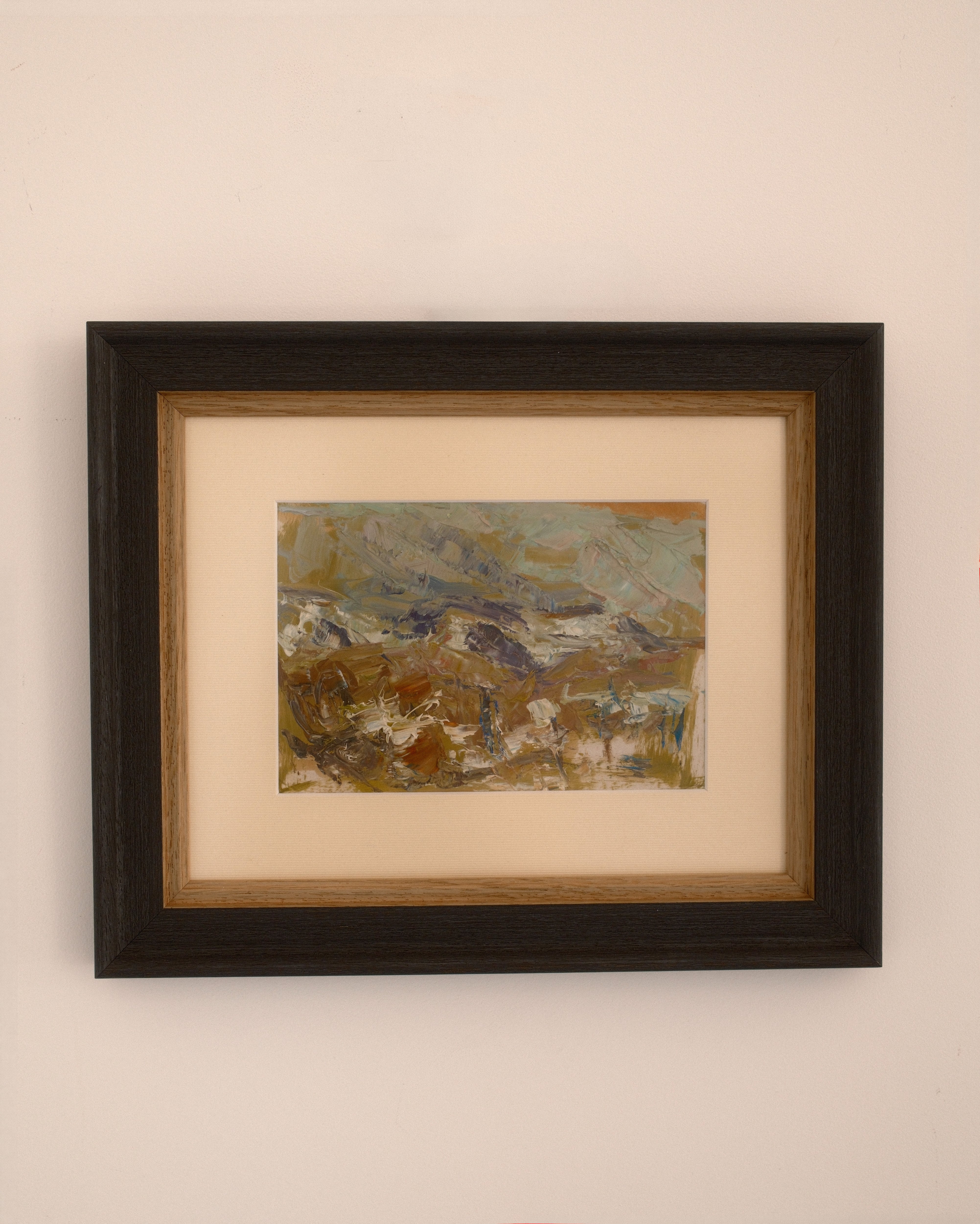 Ariane Prokhoroff landscape study — oil and gouache on paper, France