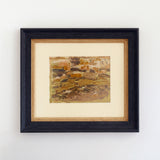 Ariane Prokhoroff landscape study — full view of framed landscape composition