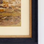 Ariane Prokhoroff landscape study — close-up of brushwork and textured paper surface
