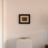 Ariane Prokhoroff composition — installation view of framed abstract oil painting