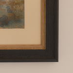 Ariane Prokhoroff composition — close-up of framed oil on paper artwork