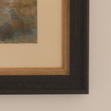 Ariane Prokhoroff composition — close-up of framed oil on paper artwork