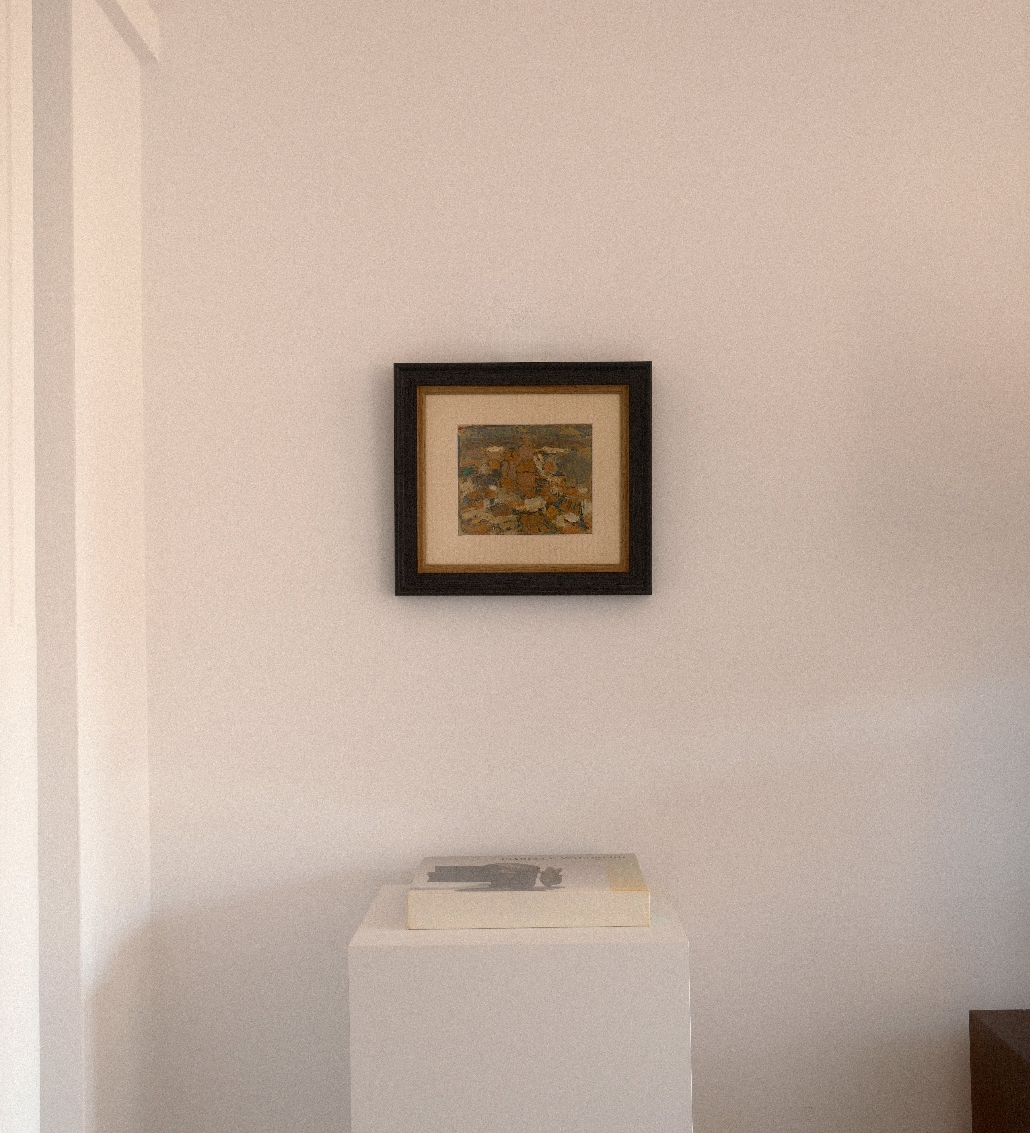 Ariane Prokhoroff composition — installation view of framed abstract composition
