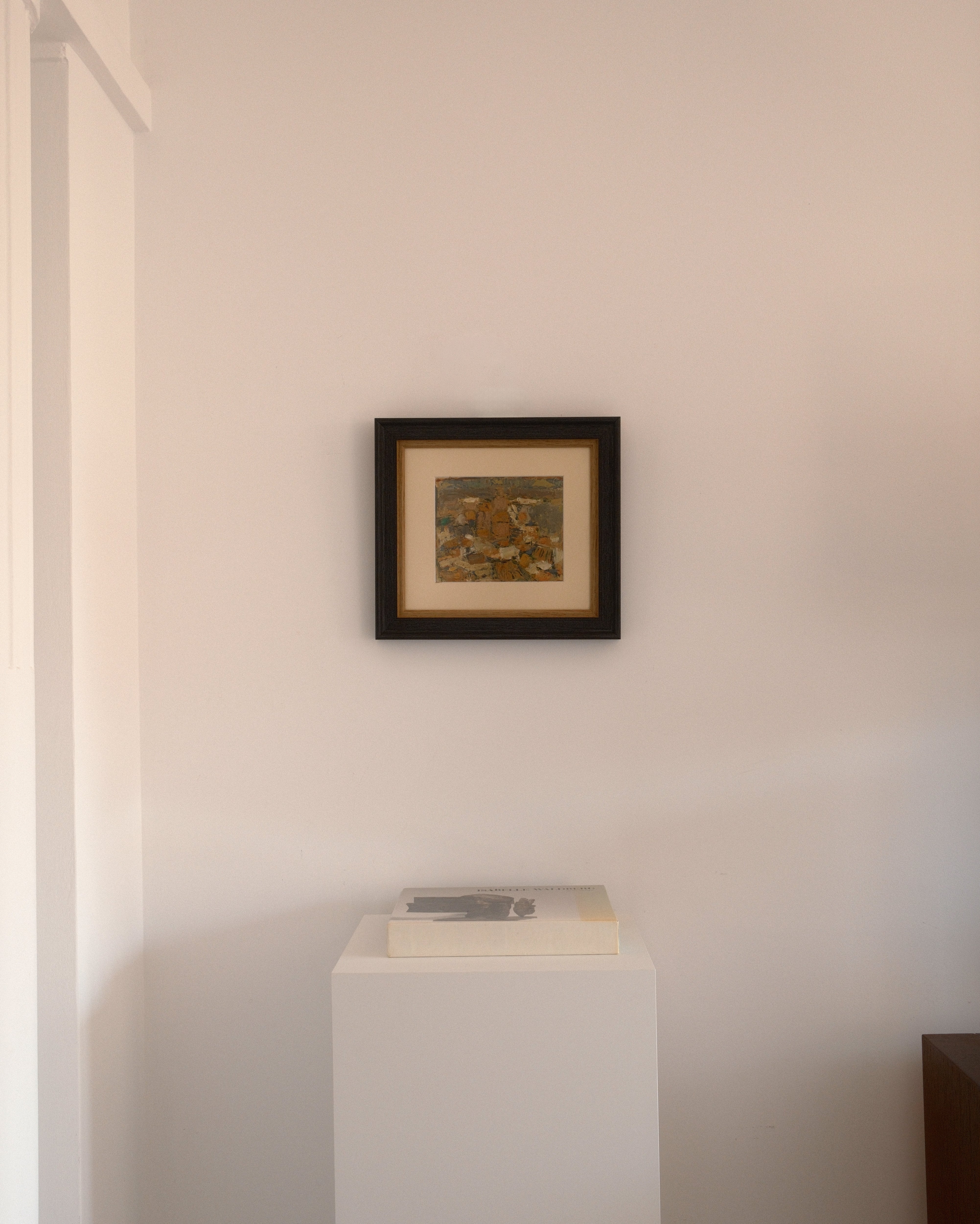 Ariane Prokhoroff composition — installation view of framed abstract composition
