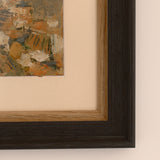 Ariane Prokhoroff composition — close-up of framed oil on paper painting