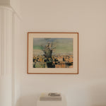 Peter Blokhuis watercolour — Explosion à Barcelone, framed New Figuration artwork, 1974