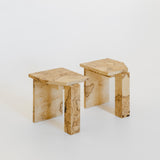 Contemporary Stool in Ash Root Veneer and Birch Plywood by sashaxsasha