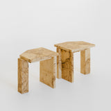 Contemporary Stool in Ash Root Veneer and Birch Plywood by sashaxsasha