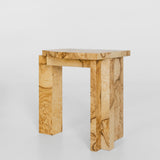 Contemporary Stool in Ash Root Veneer and Birch Plywood by sashaxsasha