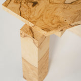 Contemporary Stool in Ash Root Veneer and Birch Plywood by sashaxsasha