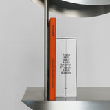 Etagère Contemporary Bookshelf in Brushed Stainless Steel by sashaxsasha