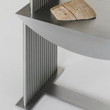 Etagère Contemporary Bookshelf in Brushed Stainless Steel by sashaxsasha