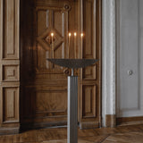 Lux Æterna Contemporary Candle Holder in Brushed Stainless Steel by sashaxsasha