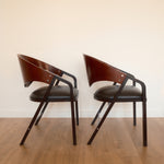 Jaume Tresserra Spinnaker armchairs — pair shown in side profile