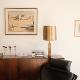 A sculptural pair of vintage table lamps from the late 20th century