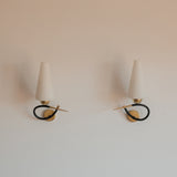A pair of French Maison Lunel Sconces, 1960s