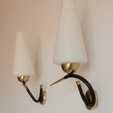 A pair of French Maison Lunel Sconces, 1960s