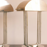 Architectural Table Lamps in the Style of Marcel Breuer, France, 1970s