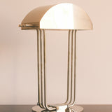 Architectural Table Lamps in the Style of Marcel Breuer, France, 1970s