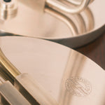 Art Deco table lamps — underside base stamp and construction detail