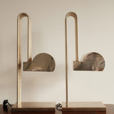 Pair of Art Deco Style Architectural Table Lamps by Marcel Breuer — France, 1970s