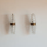 A pair of Large Kolarz Crystal Wall Sconces, 1980s