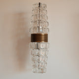 A pair of Large Kolarz Crystal Wall Sconces, 1980s